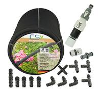 Kit d'irrigation avec 50m de microporeux CS Premium avec raccords et réducteur de pression