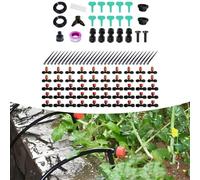 Kit d'irrigation goutte à goutte automatique de 30 mètres pour un arrosage constant des plantes en pot, des jardins et des cultures en serre avec tube en polyéthylène