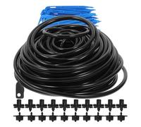 Kit D'irrigation Goutte à Goutte Automatique pour Jardin et Serrage Noire | Pvc et Pp, Arrosage Uniforme, Gestion Automatisée, pour Plantes et Semis