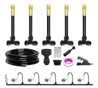 Kit D'Irrigation Goutte À Goutte,Raccords Réglables Anti-Fuite Brumisation,Arrosage des en Extérieur - pour Jardin Extérieur Balcon Serre en Pot