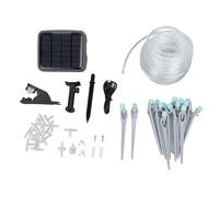 Kit d'irrigation goutte à goutte solaire automatique, système d'arrosage automatique intelligent pour plantes en pot avec minuterie, système d'arrosage de jardin à énergie solaire (Type réglable)