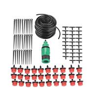 Kit d'irrigation goutte à goutte système d'arrosage équipement d'irrigation automatique pour serre de jardin pelouse Patio(25m)