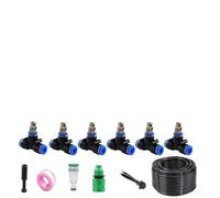 Kit d'irrigation goutte à goutte système d'irrigation goutte à goutte automatique, système d'irrigation de jardin, système d'arrosage de jardin s noir 10m 912 pipe + 10 sets of quick-connect fittings