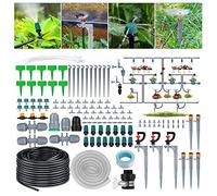 Kit d'irrigation Jardin DIY, 40M+2M 154PCS Kit arrosage automatique, arrosage goutte à goutte Automatique Irrigation, Système d arrosage, pour terrasse, serre, pelouse, parterre de fleurs