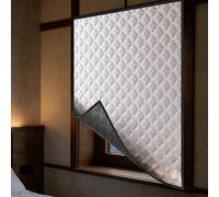 Kit D'Isolation de Fenêtre 80 x 100 cm Garde L'Air Froid et L'Air Chaud Isolant Thermique Film de Survitrage Thermo Auto Adhésif for Chambre à Coucher Fe Salon, Argent