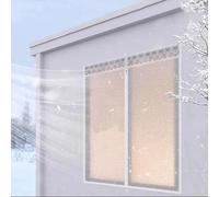Kit D'isolation de Fenêtre À Bulles pour L'hiver,Coupe-Vent,Film De Survitrage Rideaux Isolant Protection Contre le Froid,Imperméable pour Intérieure