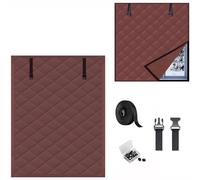 Kit D'isolation De Fenêtre Contre Le Froid pour L'hiver 65/100/120/160/260 cm Couverture De Fenêtre Thermiqu Kit De Film Isolant pour Fenêtre Oxford Rideau Thermique(brun,26x79in/65x200cm)