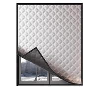 Kit D'isolation de Fenêtre D'hiver Imperméable Film de Survitrage Thermo Réutilisable, Film Isolant pour Fenêtre pour Véranda, Salle de Bain, Bureau, Garage(150x280 cm)