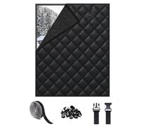 Kit d'isolation de fenêtre d'hiver par temps froid, rideau de blocage des courants d'air, isolant en coton lourd thermique pour fenêtre intérieure de camping-car