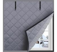 Kit D'Isolation de Fenêtre en Hiver, Rideau Isolant pour Fenêtre,Coupe-Vent et Insonorisant, Isolant Thermique Rideaux Isolant Hivernage Pas Besoin de Percer des Trous pour l'hiver