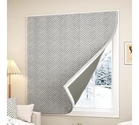 Kit D'isolation de Fenêtre，film Isolant Autocollant pour Fenêtre pour L'hiver，installation Sans Perçage(Gray,200x200cm/79x79in)