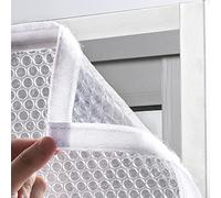 Kit D'isolation de Fenêtre,Film Isolant pour Fenêtre,D'hiver Anti Froid Couverture de Fenêtre en Plastique,Imperméable,Coupe-vent,Isolation Thermique,Réutilisable,Largeur x Hauteur (140x200cm)