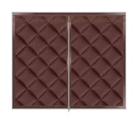 Kit d'isolation de fenêtre Imperméable Film de Survitrage Thermo avec Ruban Adhésif, Rideau de Isolation Thermique pour maison et cuisine, Couverture de Fenêtre en Coton Anti Froid(Brown,180x180 cm)