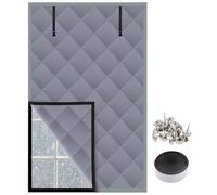 Kit D'isolation de Fenêtre pour L'hiver Coupe-Vent Film de Survitrage Thermo pour Cuisine Salon Balcon, Rideau de Protection Thermique Réutilisable Film Isolant(63x118in/160x300cm)