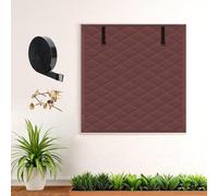 Kit D'isolation De Fenêtre pour L'hiver, Film Isolant Coupe-Vent 65 80 100 120 160 270cm Couverture De Fenêtre Thermique pour Fenêtres avec Velcro pour Chambre Camping-Car(brun,24x87in/60x220cm)