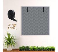 Kit D'isolation De Fenêtre pour L'hiver, Film Isolant Coupe-Vent 65 80 100 120 160 270cm Couverture De Fenêtre Thermique pour Fenêtres avec Velcro pour Chambre Camping-Car(Gris,24x55in/60x140cm)