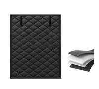 Kit D'isolation de Fenêtre pour L'hiver Garder Le Froid Dehors, Isolant Thermique Rideaux, Film de Protection Contre Les Courants D'air, Rideau Housse À Isolation Thermique(Blacks,160x230cm)