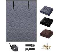 Kit D'isolation de Fenêtre pour L'hiver, Rideau de Isolation Thermique pour Fenêtres, Film Isolant Coupe-Vent, Anti Froid D'hiver Compatible Toutes Fenêtres Pièce Grenier(Black,109x150cm)