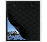 Kit D'isolation de Fenêtre pour L'hiver, Rideau de Isolation Thermique pour Fenêtres, Film Isolant Coupe-Vent, Anti Froid D'hiver Compatible Toutes Fenêtres Pièce Grenier(Gray,66x180cm)