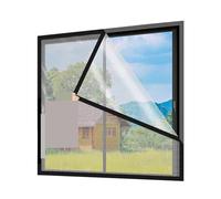 Kit D'isolation De Fenêtre Rideaux d'hiver coupe-vent et chauds, portes fenêtres scellées, film isolant, double couche épaissi(BLACK,W130*H150cm)