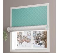 Kit d'isolation de fenêtre, rideaux occultants thermiques en coton for chambre à coucher, tissu Oxford épais, sans perçage(Green,180cm x 220cm)