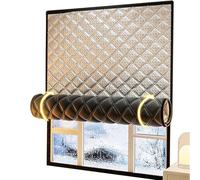 Kit d'isolation de fenêtres for l'hiver, rideau isolant thermique épais, fermeture Velcro, coupe-froid, convient à toutes les fenêtres de combles, chambres, camping-cars.(150x200cm)