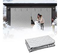 Kit D'isolation De Porte De Garage For L'hiver, Rideau De Porte De Garage À Isolation Thermique Magnétique, Housse De Garage Remplie De Tissu OxfordsÉcran De Porte De Garage(Gris,488x305cm)