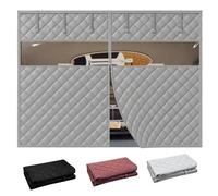 Kit D'isolation De Porte De Garage For L'hiver, Rideau De Porte De Garage Magnétique À Isolation Thermique For Porte De Garage, Rideau De Protection Thermique Coupe-vent(Grays,427x274cm)