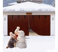 Kit D'isolation De Porte De Garage Rideau De Protection Thermique Magnétique Couverture D'isolation D'écran De Porte Coupe-Vent Et Chaud 244x213cm 305x213cm Tissu Oxfords(Brun,W366xH213cm)