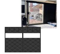 Kit D'isolation for Porte de Garage - Rideau de Porte Magnétique Isolé Thermique - Coupe Vent, Coupe Froid, Isolant Phonique, Couverture D'd'Écran for Garage en Hiver(Noir,400cmx250cm)