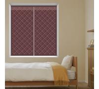 Kit d'isolation hivernale for fenêtres avec film occultant à fermeture éclair, rideau thermique en coton épais, protection isolante for fenêtres en hiver(Brown,47x114in/120x290cm)