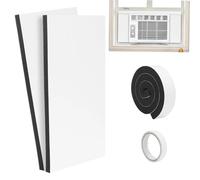 Kit D'Isolation Pour Climatiseur Fenêtre | 2 Pièces Haute Densité à Absorption Phonique 43x23 cm | Panneaux isolants pour climatiseur de fenêtre - Pour dortoir, maison, appartement, chambre, bureau, e
