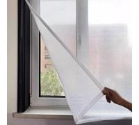 Kit d'isolation pour Fenêtre d'hiver,Rideau de Protection Thermique,Film Isolant Fenêtre,Couverture de Fenêtre en Plastique Coupe-vent et Anti Froid,avec accessoires,Personnalisé (90cm x 250cm)