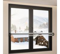 Kit D'isolation Pour Fenêtre - Film Plastique Imperméable et Coupe-vent, Rideaux Isolant,Couverture de Fenêtre en Plastique,Protection Contre le Froid,Isolation Thermique(110x120cm)