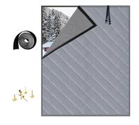 Kit D'Isolation Pour Fenêtres En Hiver, Film Isolant Thermique Pour Fenêtre, Couverture D'isolation Calfeutrage Fenetre, Pour Appartement Garage Salle De Bain Camping-Car(Gris,66x119cm)