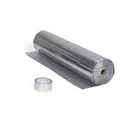IDMarket - Kit d'isolation thermique à bulles 10m² double face aluminium pour multi surfaces + adhésif