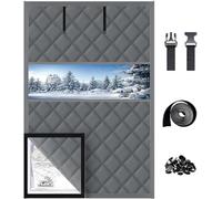 Kit d'isolation thermique for fenêtres, idéal for l'hiver : films occultants visibles for le salon et la cuisine (115 x 155 cm, 80 x 145 cm, 190 x 200 cm).(Gray,30x87in/75x220cm)