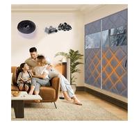 Kit D'isolation Thermique Pour Fenêtre Avec Fermeture Éclair 80 100 120 150 200cm Couverture Anti Froid D'hiver Pour Garder La Maison Au Chaud(Gray,W130*H130cm)