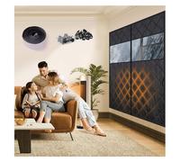 Kit D'isolation Thermique Pour Fenêtre Avec Fermeture Éclair 80 100 120 150 200cm Couverture Anti Froid D'hiver Pour Garder La Maison Au Chaud(Black,W90*H130cm)