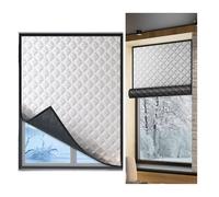 Kit d'isolation thermique pour fenêtre d'hiver rideau isolant thermique froid Housse Isolante Fenêtre pour Coupe-Vent et Bruit