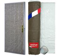 Kit d'isolation thermique pour porte EURO VANADIUM 85 x 210 cm gris - anallergique A+ - mousse polypropylène film métallisé