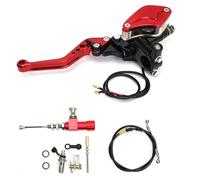 KIT DISQUES EMBRAYAGE Kit d'embrayage hydraulique avec levier, accessoires de réparation Convient pour Honda et Convient pour Yamaha Embrague(Left Kit Red)