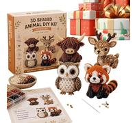 Kit DIY Animaux En Perles 3D Miniatures - Set 3D De Perles Fait Main Avec Notice - Kit art créatif de bijoux - Pour Adolescents, Débutants, Passionnés, Amis, Maison, Bureau, École, Dortoir, Bureau,