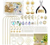 Kit DIY Attrape Soleil Cristal 201 Pièces, Suncatcher à Fabriquer avec Prismes Cristal et Pendentifs, Attrape-Soleil Arc-en-Ciel pour Fenêtre, Balcon, Jardin, Mariage et Décoration Intérieure