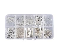 Kit DIY Bijoux Starter Earring Collier Bracelet Fermoir Accessoire - Argent