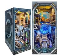 Kit DIY Book Nook Era Planetary Era - Puzzle 3D Quantum Tunneling & Robot - Serre-livres fait main pour adulte