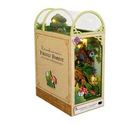 Kit DIY Book Nook, Insert de Bibliothèque, Serre-Livres Puzzle 3D en Bois Avec Lumières LED, Bricolage pour Maison de Poupée Miniature, Modèle de Construction Cadeau