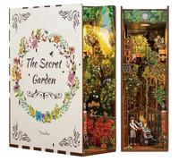 Kit DIY Book Nook Tonecheer Le Jardin Secret - Maquette 3D en Bois avec Lumières LED