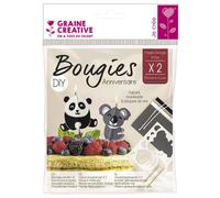 Kit Diy Bougies Anniversaire Koala Panda