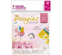 Kit DIY Bougies d'anniversaire - Licorne - 2 pcs Rose G